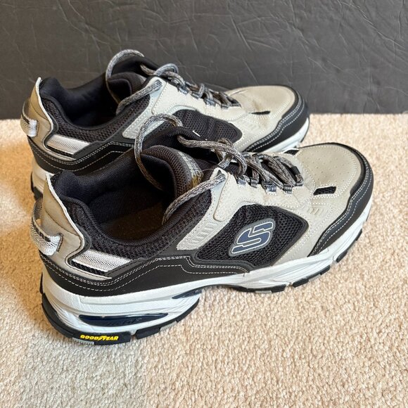 Skechers Sport Vigor Shoes Men's Size 11 Goodyear Black Gray 237145W - Picture 1 of 10